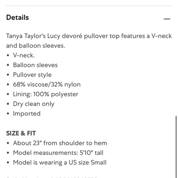 Tanya Taylor Lucy Devore Pullover Burn Out Printed Blous Ruffled Shoulder XS - Picture 4 of 14